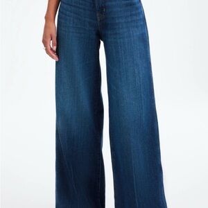 Madewell: SuperWide-Leg Blue Jeans